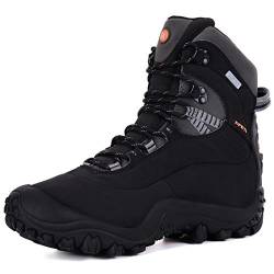 XPETI Thermator Damen Wasserdicht Wanderschuhe Outdoorschuhe rutschfest Trekkingschuh Wanderstiefel Trekkingstiefel Hikingschuhe Camping Schwarz 41 EU von XPETI