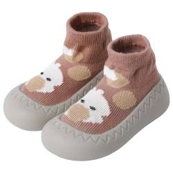 XQ&XG Baby rutschfeste Sockenschuhe Kleinkind Cartoon Lauflernschuhe Baby Schuhe Weicher Stricken Kinderschuhe Unisex Babybodenschuhe Hausschuhe für Mädchen Junge von XQ&XG