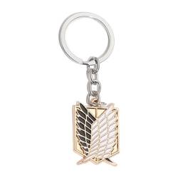 XSLGOGO Anime Attack on Titan Halskette Schlüsselanhänger Anime Print Peripherie-Schmuck Anhänger Anime Fan Halskette Cosplay-Schmuck Schlüsselanhänger Wings of Freedom Halskette... von XSLGOGO