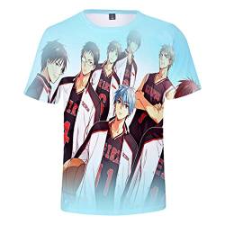 XSLGOGO Kuroko's Basketball T-Shirt Herren und Damen Bedruckte Kurzarm Oberteile Anime Kuroko Tetsuya Cosplay Kostüm von XSLGOGO