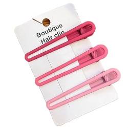 XUTCEKOUYR Minimalistische und schicke Haarspangen for anspruchsvolle Frauen – perfekt for verschiedene Frisuren(Rose red-3 Pcs) von XUTCEKOUYR