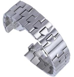 XXBWUK Schnellverschluss-Edelstahl-Uhrenarmband Für VACHERON CONSTANTIN Overseas Connection-Armband(Silver,24x7mm) von XXBWUK