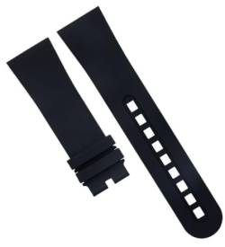 XXBWUK Weiches Fluor-FKM-Gummi-Uhrenarmband für Blancpain Fifty Fathoms 5000 5015(Black 3) von XXBWUK