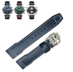 XXBWUK Weiches Echtleder-Rindslederarmband für IWC IW377714 Mark18 Spitfire Portofino Uhrenersatzarmbänder, 20 mm, Achat von XXBWUK