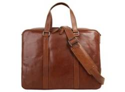 Reisetasche X-ZONE Gr. B/H/T: 41cm x 30cm x 11cm onesize, braun (cognac) Damen Taschen echt Leder von XZONE