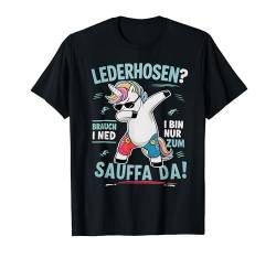 Oktoberfest Wiesn Party Outfit Einhorn lustig ausgefallen T-Shirt von XactOutfitEU