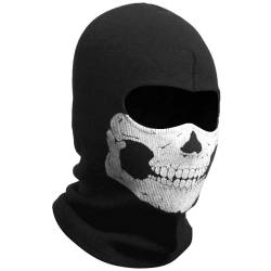 Ghost Maske Call of Duty Skull Skelett Maske Cod Sturmhaube für Motorrad Ski Merch Balaclava Männer Herren Mütze Winter Kostüm (A) von XehCaol