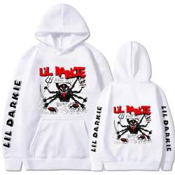 Lil Darkie Hoodie Männer Frauen Langarm Mode Pullover, Hip Hop Rapper Tour Sweatshirt Casual Große Größe XS ~ 3XL-Khaki||XS von Xiakila