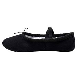 Xiang Ru Ballettschuhe Gymnastikschläppchen Tanzschuhe Ballettschläppchen Gymnastikschuh für Damen und Kinder In Größen 22-41 33EU Schwarz von Xiang Ru