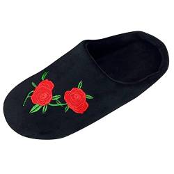 Hausschuhe Damen Plüsch Filzpantoffeln Warme Gefüttert Slippers Women Unisex Gästehausschuhe Mode Grafik Pantoffeln Winter Damenhausschuhe Weich Winterhausschuhe Hauspatschen Hauslatschen Schlappen von Xiangdanful