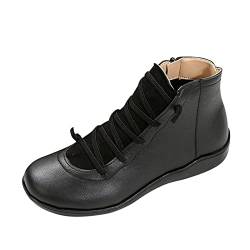 Stiefeletten Damen Schwarz: Frauen Ankle Boots Chelsea Boots Freizeit Cowboystiefel Klassische Reitstiefel Damenstiefel Winterstiefel Gummistiefel Gartenschuhe Kurzstiefel Halbstiefel Damenschuhe von Xiangdanful