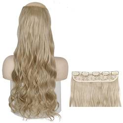 Haarverlängerungen 22" 1er-Pack Curly Wave Clip in Synthetic Hair Extensions Lange gewellte natürliche Haarteile for Frauen 5 Clips in Curly Hair Extensions Clip in Haarextension (Color : 16, Size : von Xilin-872