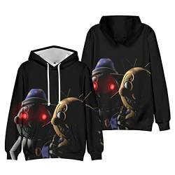 Xinchangda FNAF Security Breach Hoodie Sundrop Moondrop 3D Printed Casual Pullover Five Nights Game Langarm Kordelzug Hoodies für Unisex, Typ 3, S von Xinchangda