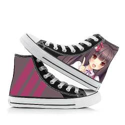 Xinchangda Nekopara Klassische Herren-Schnürschuhe, hohe Oberseite, Segeltuchschuhe, Sport-Turnschuhe, modisch, Anime, bedruckt, leicht, bequem zum Gehen, Typ 5, 42 2/3 EU von Xinchangda