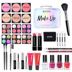 Make-up-Set für Frauen, komplettes Make-up-Set, komplettes Make-up-Set,Professionelles Make-up-Set - Komplette Kosmetiksets für Frauen und Mädchen, Make-up-Paletten-Set mit tragbarem Koffer von Xinhuju