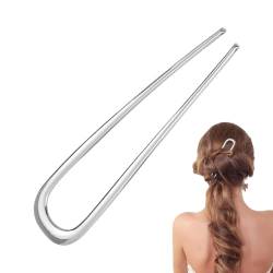 U-förmige Haarnadeln, Metall-Haarnadeln für Frauen | Vintage U-förmige Haarstäbe für Mädchen - Schicke French Twist Haarnadel für Dutts, feines und dickes langes Haar von Xinhuju