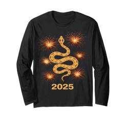 2025 Jahr der Schlange Mondneujahr Schlange Langarmshirt von Xmas Gifts