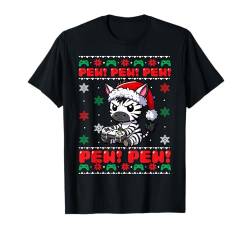 Lustiges Zebra Gamer Pew Videospiel Ugly Christmas Boys Kids T-Shirt von XmasByAxisone2024