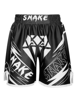 Xnihocha Kinder Jungen MMA Box Shorts Muay Thai Short Boxing Shorts Hexagon Camo Kurze Hose Boxen Fitness BJJ Kickboxing Sportshorts Geben Sie L EIN 134-140 von Xnihocha