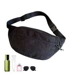 Xtauaguh Cord-Taschen für Damen, Cord-Schultertasche - Crescent Bags Cord-Geldbörse mit verstellbarem Riemen,Umhängetasche, Halbmondtasche mit großem Fassungsvermögen zum Spazierengehen und Wandern von Xtauaguh