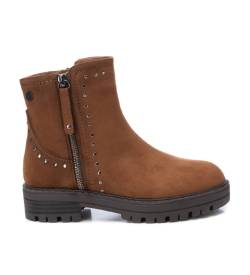 Xti Kids für Frauen/Mädchen. 15095503-CAMEL Girl's Xti Kid Bootie 150955 braun (36), Leder, Wohnung, Wildleder, Reißverschluss, Lässig, Kind von Xti Kids