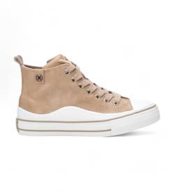 Xti Kids für Frauen/Mädchen. 15111502-BEIGE Turnschuhe 151115 beige (38), 1 bis 3 cm, Reißverschluss, Lässig, Kinderbekleidung von Xti Kids