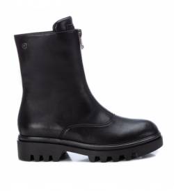 Xti für Damen. 14026701-NEGRO Stiefelette 140267 schwarz (36), Reißverschluss, Lässig von Xti