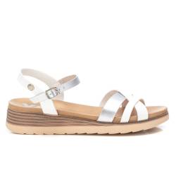 Xti für Damen. 142852 Sandalen 142852 weiß (40), Wohnung, Schnalle, Lässig von Xti