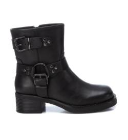 Xti für Damen. 14299801-NEGRO Stiefelette 142998 schwarz (41), 5 bis 8 cm, Reißverschluss, Lässig von Xti