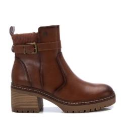 Xti für Damen. 14337103-CAMEL Stiefelette 143371 braun (38), 5 bis 8 cm, Reißverschluss, Lässig von Xti