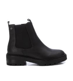 Xti für Damen. 143509 Stiefelette Basic 143509 Schwarz (40), Wohnung, Reißverschluss, Lässig von Xti