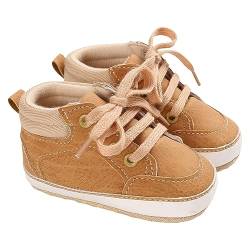 YANFJHV Junge Sneaker 35 geschnittene Freizeitschuhe für, und Mädchen, Kleinkinderschuhe mit weicher Sohle für 0 bis 12 Monate (Orange, 19 Infant) von YANFJHV