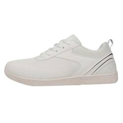 YANFJHV Paar Damen Frühling und rutschfeste Wandermode leichte Schuhe Sport Freizeitschuhe Leopardenmuster Schuhe Damen (White, 47) von YANFJHV