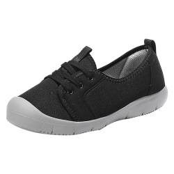 YANFJHV Paar Damen Frühling und rutschfeste Wandermode leichte Schuhe Sport Freizeitschuhe Offene Schuhe Damen Kunstpelz (Black, 42) von YANFJHV