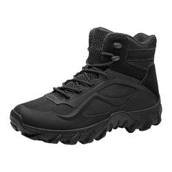 YANFJHV Plüschige, warme Baumwollschuhe, rutschfeste Schneestiefel, Fünf-Finger-Baumwollschuhe, Outdoor-Sportschuhe, Wanderschuhe für Herren und Damen Slipper Herren Schuhe (Black, 40) von YANFJHV