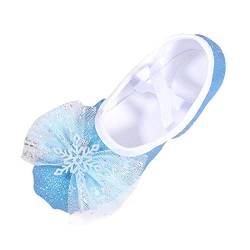 YANFJHV Schuhe Mädchen 31 Frühling Dance Ballett Performance Indoor Schuhe Yoga Tanzschuhe (Blue, 33 Big Kids) von YANFJHV