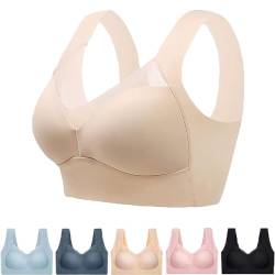 YCYATS TaiKay BH Comfy Wmbra Haltungskorrektur BH, Non-Wired Bra, Full Coverage, Invisible Support Bra (DE/NL/SE/PL, Alphanumerisch, XXL, Regular, Regular, Beige) von YCYATS