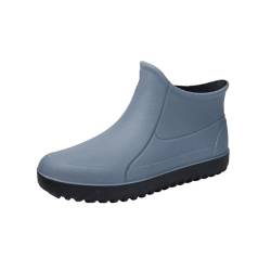 YDYAENIO Gumischtifel Herren Regenschuhe for Herren Gummischuhe Plateau Stiefeletten Booties Stiefel for Herren wasserdichte Arbeitsschuhe(Style1,41) von YDYAENIO