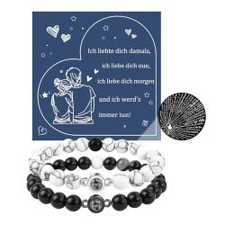 YELUWA Ich Liebe Dich 100 Sprachen Armbänder Paare Geschenke, Paare Armbänder Fernbeziehung Ihr Armband Valentinstag Süßesten Weihnachten Paare Geschenke für Ihr Ihn Freund Freundin Frauen Männer von YELUWA