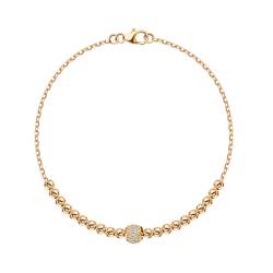 Gold bracelet with zirconias von YES jewellery