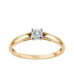 Gold ring with diamond von YES jewellery