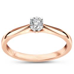 Rose gold ring with diamond - Éternel von YES jewellery