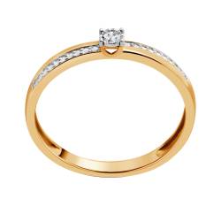 Two-tone gold ring with diamond von YES jewellery