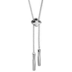 YHAILI Metallkette für Damen, Bolo-Krawatte mit Kreuz, Blumen-Anhänger, Anhänger, verstellbar, lange Quasten, Kleid, Pullover, Halskette, Schmuck von YHAILI