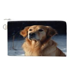 Münzgeldbörse mit Reißverschluss, Golden Retriever-Druck, kleine Kosmetiktasche, tragbare Kleingeldbörse, Zubehör-Organizer, Stil, Einheitsgröße, modern, Stil:, Einheitsgröße, Modern von YHEGBFD