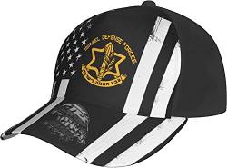 YINGD IDF Israeli Defense Force Logo Trucker Mütze für Herren Baseball Snapback Cap Outdoor Verstellbar, #160, One size von YINGD