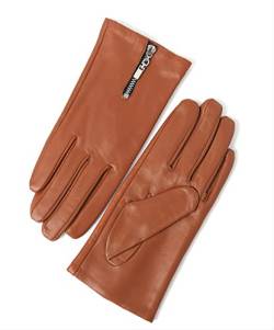 YISEVEN Damen Autohandschuhe Touchscreen Leder Handschuhe Winter Gefüttert Lederhandschuhe Frauen Lammfell Echtleder Damenhandschuhe Autofahrerhandschuhe Geschenk, Cognac 7.0"/M von YISEVEN