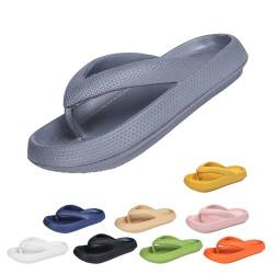 YImoomus Cloud Slides für Damen Herren, Bequeme Wolken Slipper Flip Flops, Rutschfeste Hausschuhe für den Innenbereich (Gery, Erwachsene, 38, Numerisch (von/bis), EU Schuhgrößensystem, 39, M) von YImoomus