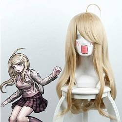 YJIALI-Anime Cosplay Perücke Danganronpa V3: Harmonie Akamatsu Kaede Cosplay-Perücke for Frauen Lange geradlinige synthetische Haarperücke for Anime-Kostüm Blond von YJIALI