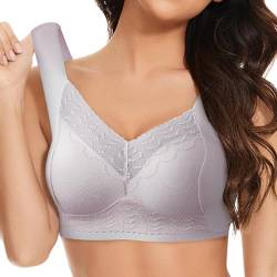 Hatme Haltungskorrektur BH Original Große Größen Soft BH Ohne Buegel BH Damen Ohne Bügel Nahtlos Bequemer Push Up BH Ohne Buegel Atmungsaktiver Bra Orthopädischer Comfy Seamless BH Bügelloser BH von YLLQXI